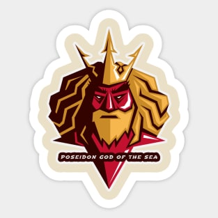 POSEIDON GOD OF THE SEA Sticker